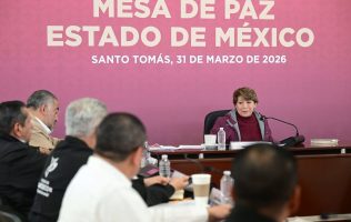 Informa Delfina Gómez avances de estrategia de seguridad en Santo Tomás