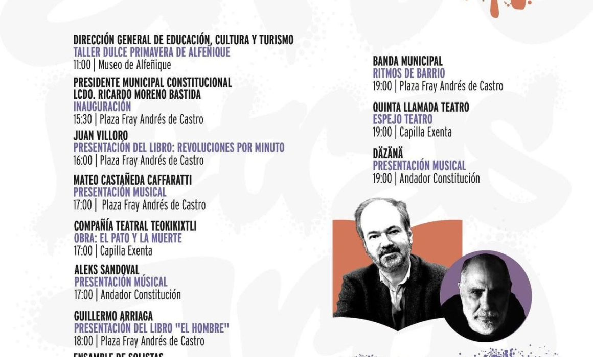 Iniciará PrimaverArte en Toluca con grandes figuras de la literatura