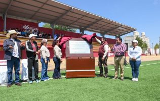 Invierte GEM 16.9 mdp en modernización de Unidad Deportiva en Coyotepec