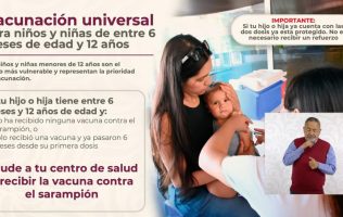 Lidera Estado de México cobertura de vacuna contra el sarampión