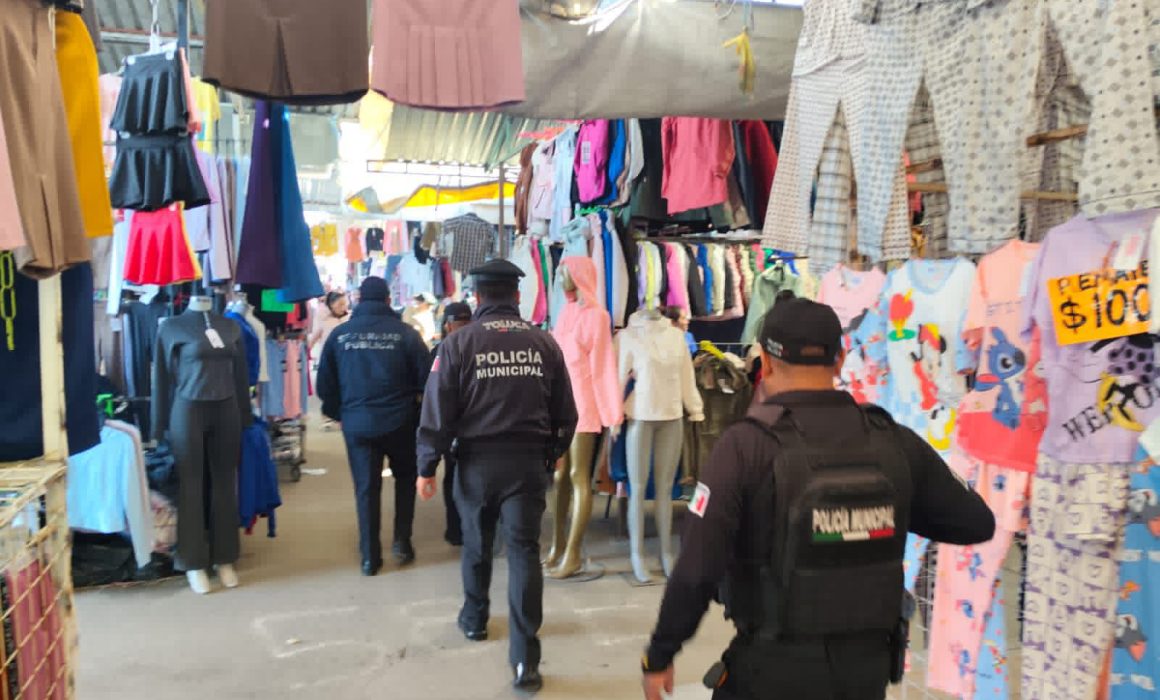 Mantienen autoridades vigilancia en mercado Palmillas con 150 policías