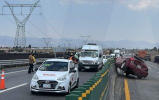 Mueren dos en choque múltiple en San Pablo Autopan Toluca