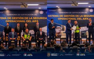 Obtiene AIFA certificación clave en seguridad aérea