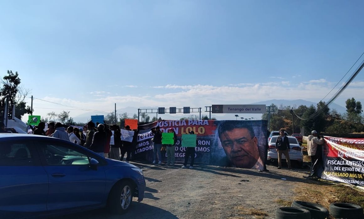 Paralizan la Toluca–Tenango denuncian incompetencia de la Fiscalía