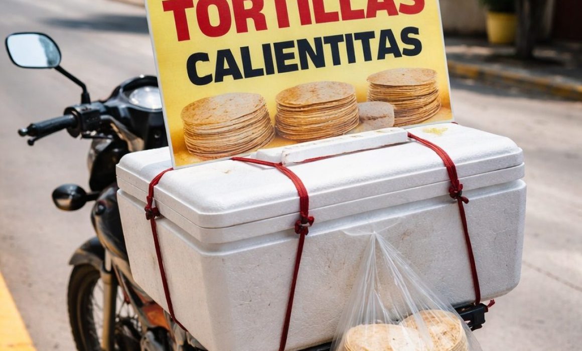 Peligra venta de tortillas en motos y hieleras en Edomex
