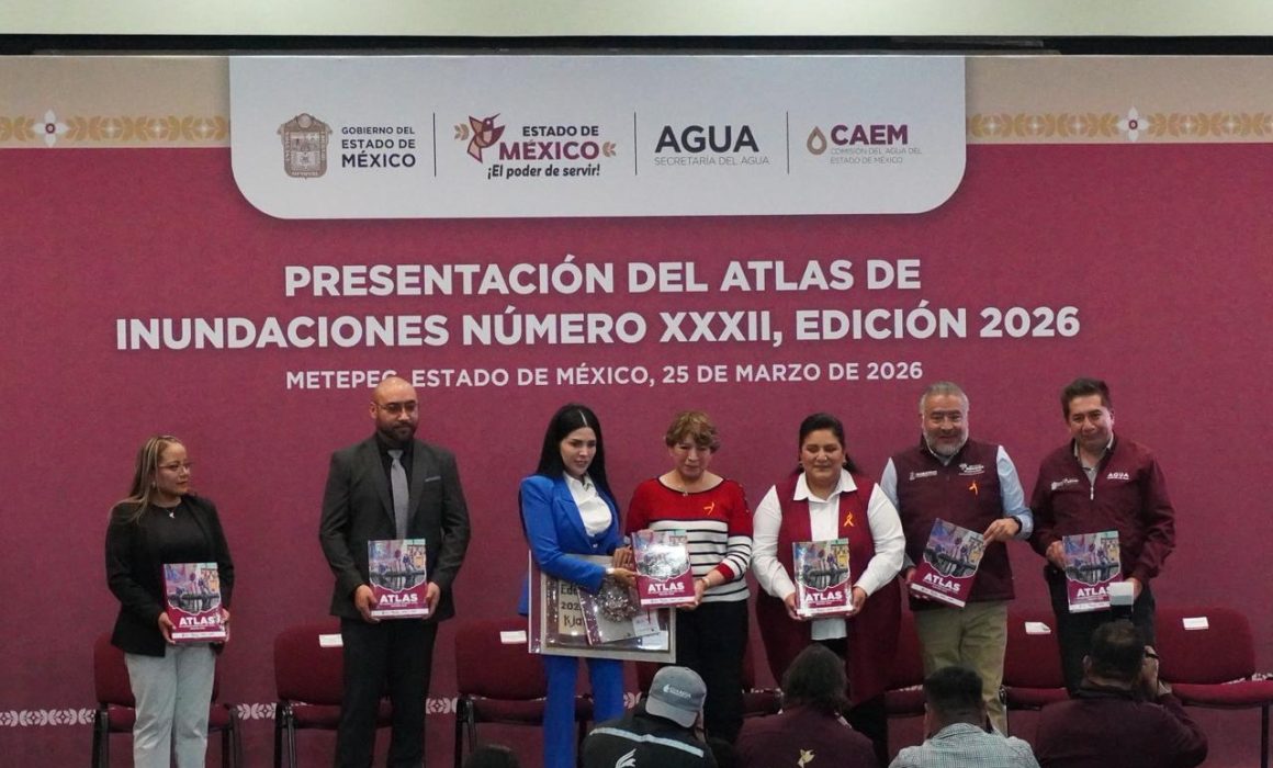 Presenta Delfina Gómez Atlas de Inundaciones 2026