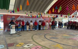 Preside alcalde de Coacalco 'Cosecha Pluvial' por Día del Agua en kínder