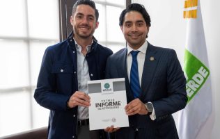 Presume Pepe Couttolenc informe de Luis Miranda; crece el Verde