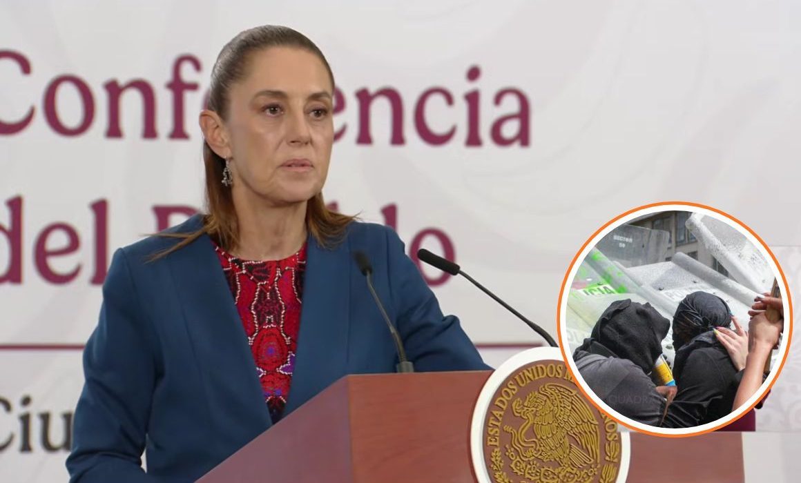 Prevé Sheinbaum blindar Palacio por bloque negro en marcha 8M
