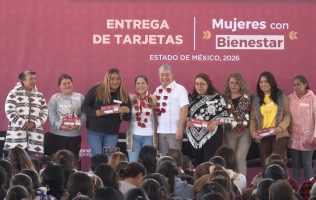 Realiza GEM entrega de tarjetas de Mujeres con Bienestar en Acambay