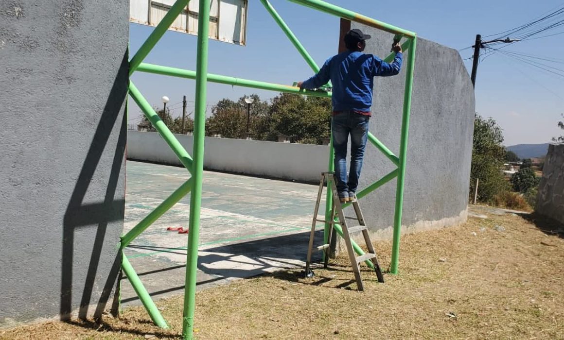 Recupera Jilotzingo cancha deportiva en San Miguel