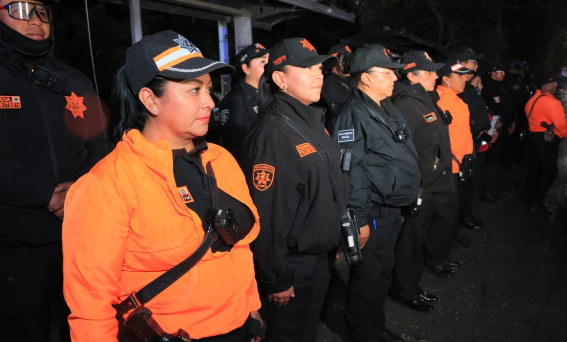 Refuerza Ecatepec operativos con bodycams y drones policiales
