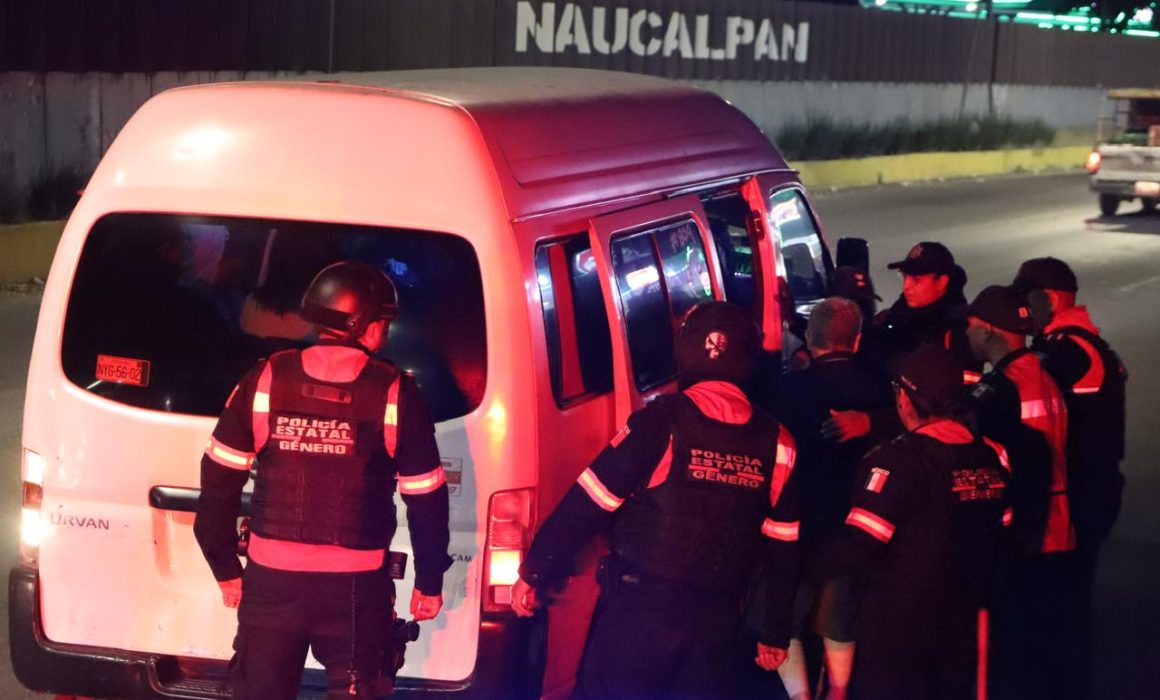 Refuerza seguridad estatal operativo Pasajero Seguro en Naucalpan