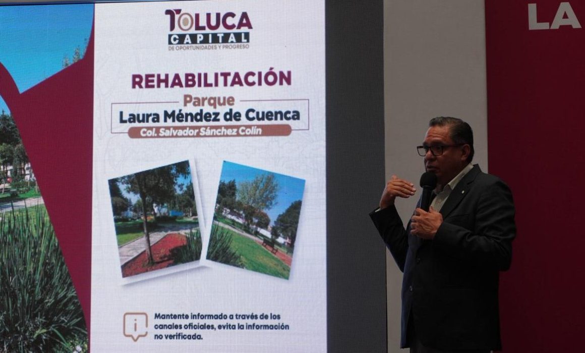 Rehabilita Toluca parques y canchas en diversas colonias