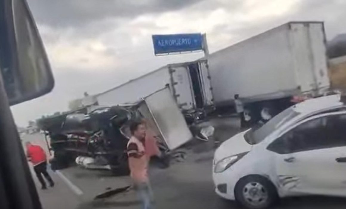 Reportan múltiples choques en la Méx-Qro en Huehuetoca