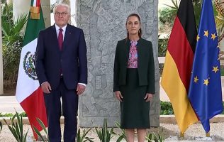 Sheinbaum y presidente alemán sostienen encuentro en Cancún