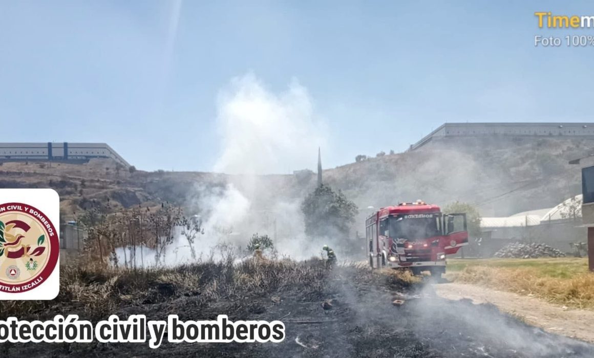 Sofocan incendio en Cuautitlán Izcalli