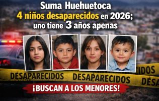 Suma Huehuetoca 4 niños desaparecidos en 2026; uno tiene apenas 3 años