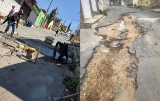 Vecinos reparan calle ante omisión del gobierno en Ixtapaluca