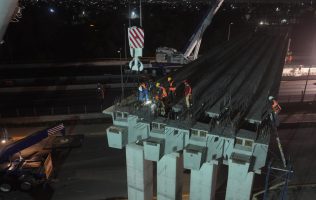 Aceleran construcción del puente La Mexiquense con trabajos día y noche