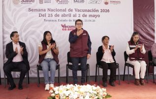 Anuncia GEM aplicación de 135 mil vacunas en todo el Edomex