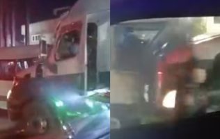 Aparatoso choque deja 5 lesionados en la México–Puebla