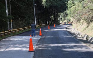 Arrancan obras de repavimentación en Huixquilucan rumbo a Toluca