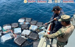 Asegura Semar una tonelada de cocaína en costas de Chiapas