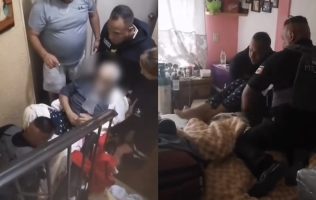Auxilian policías a adulto mayor con neumonía en Ecatepec