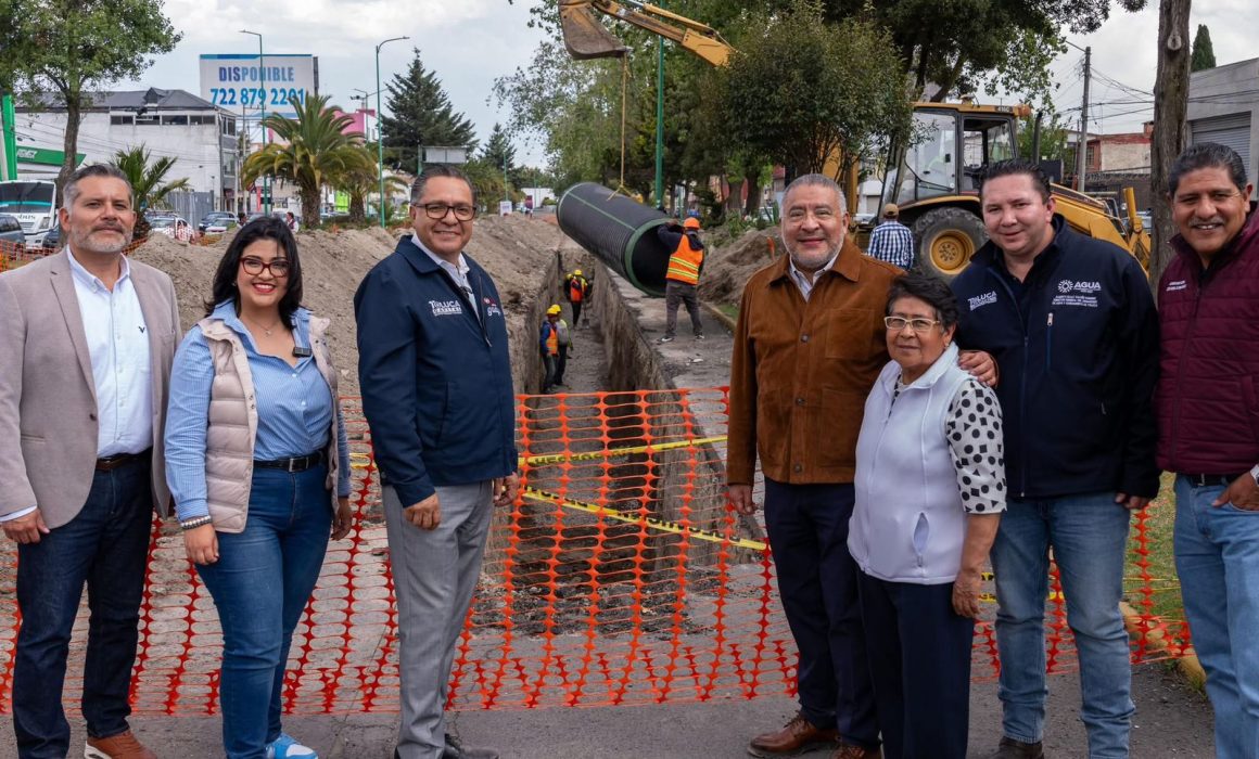Avanza obra pluvial en Toluca para evitar inundaciones en zona de CU
