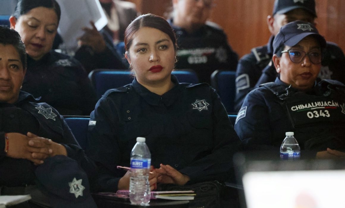 Capacita en Chimalhuacán a policías sobre acoso en transporte público