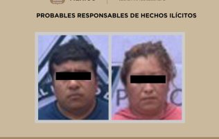 Capturan a pareja con auto robado y drogas en Chapultepec