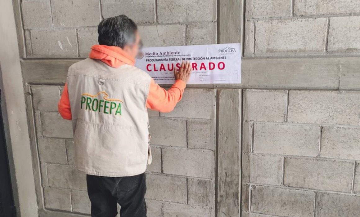 Clausura Profepa descargas ilegales de aguas residuales en Calimaya
