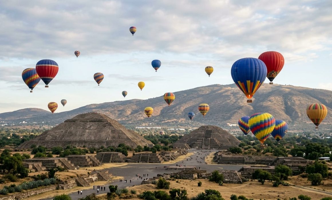 Clausuran tres empresas de globos en Teotihuacán tras operativo de AFAC