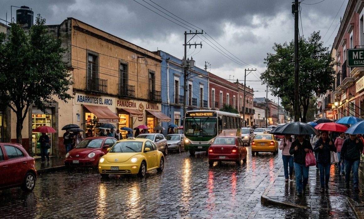 Saca el paraguas y la chamarra: viene un jueves de locos en el Edomex