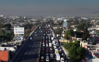 Colapsa tránsito en la México-Pachuca rumbo a CDMX