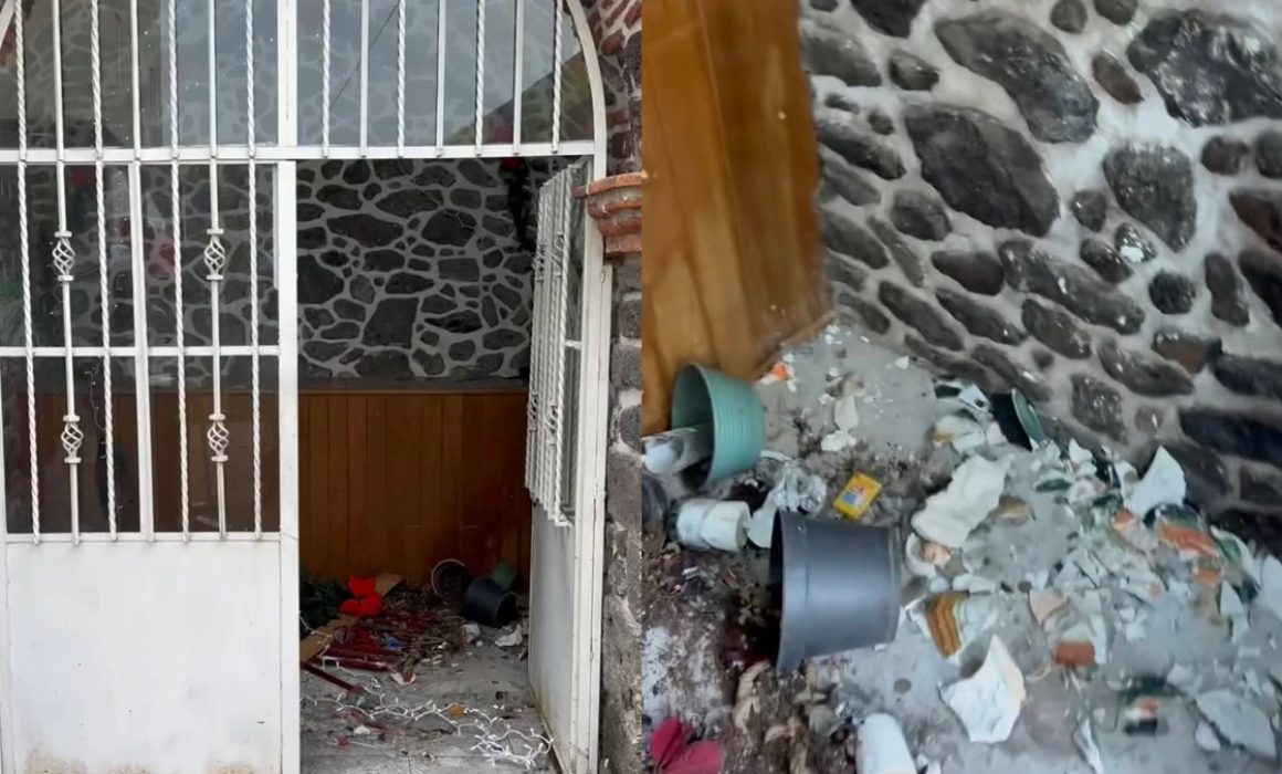 Condenan vandalización de capilla posa en Tecámac