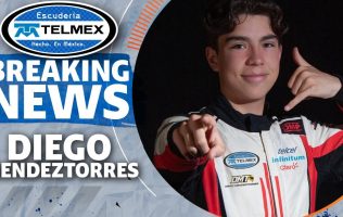 Cumple Diego Mendeztorres sueño de sumarse a Escudería Telmex