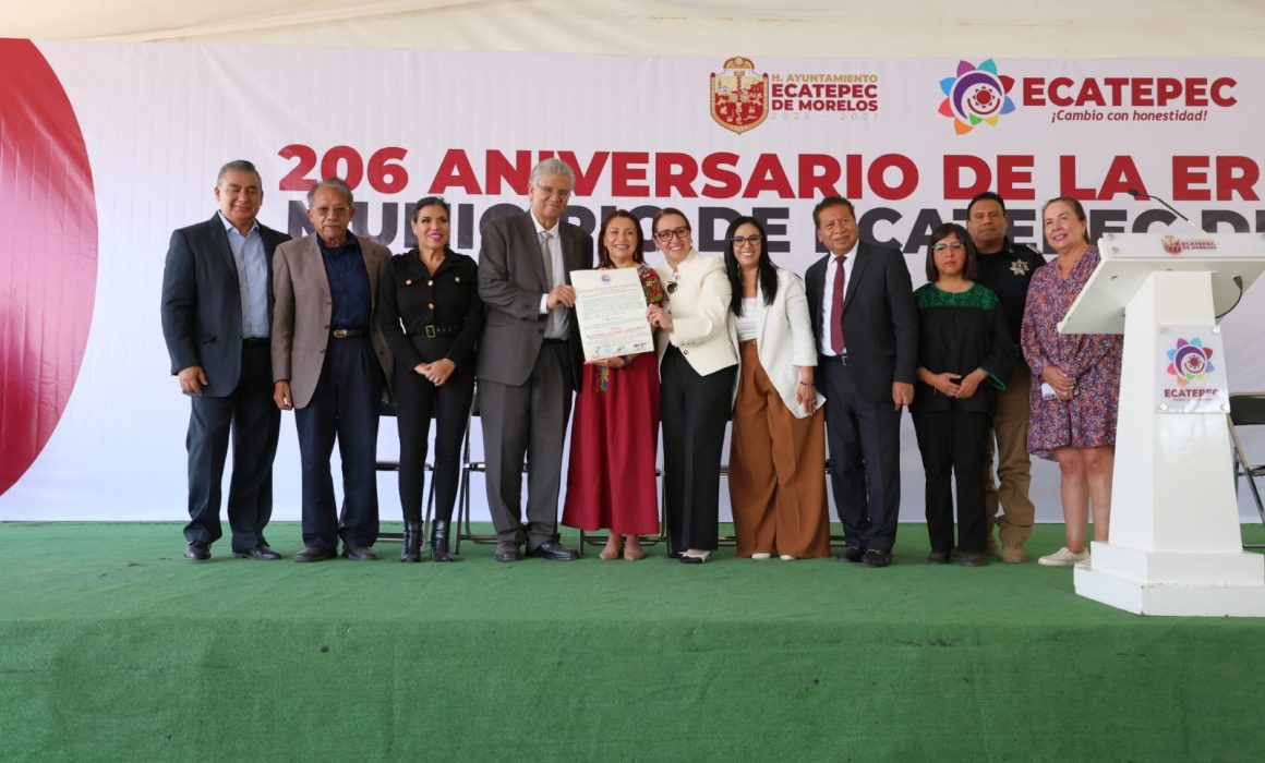 Declaran a Ecatepec como Ciudad Heroica en su aniversario 206