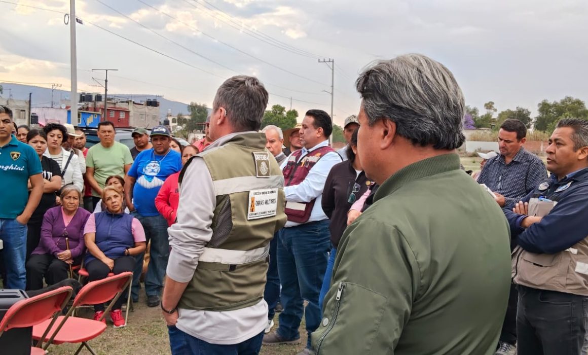Demandan vecinos de Huehuetoca afectaciones por obras del tren Méx-Qro