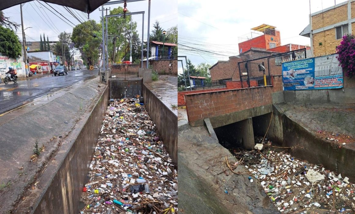 Denuncian basura en Ixtapaluca que agrava riesgo por lluvias