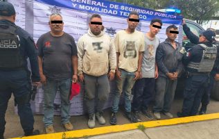 Detienen a 5 hombres por presunto despojo en Texcoco