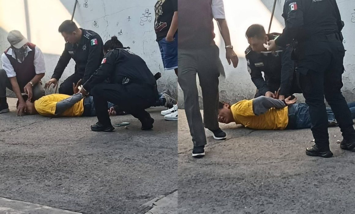 Detienen a hombre por fotografiar alumnos en escuela de Atizapán