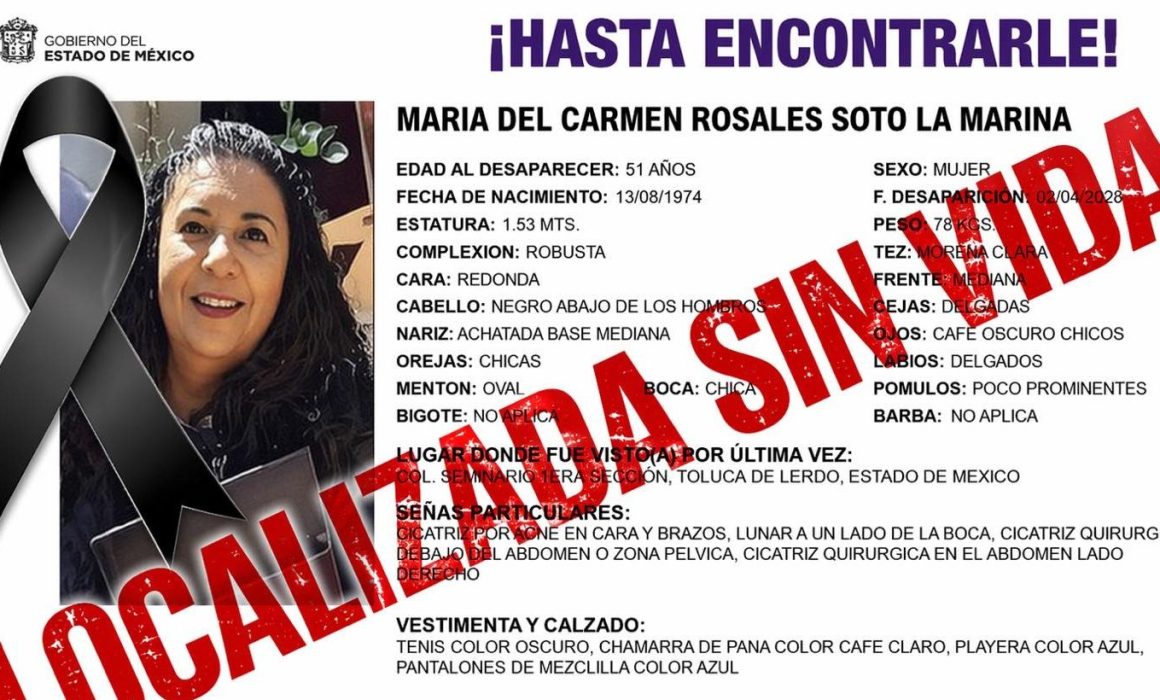 Encuentran sin vida en su casa a mujer desaparecida en Toluca