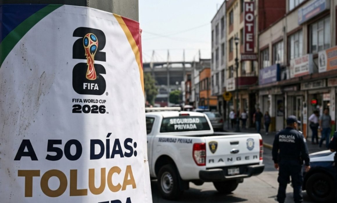 Enfrenta Toluca ola de inseguridad a 50 días del inicio del Mundial