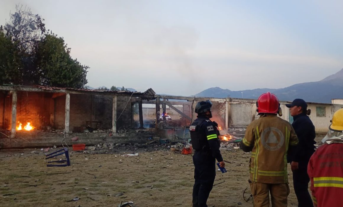 Explota polvorín en Ozumba y deja saldo blanco