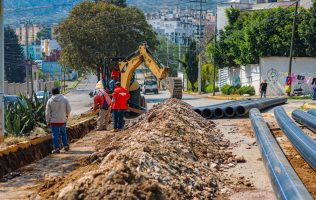 Garantizan agua potable en Coacalco con línea de 900 metros