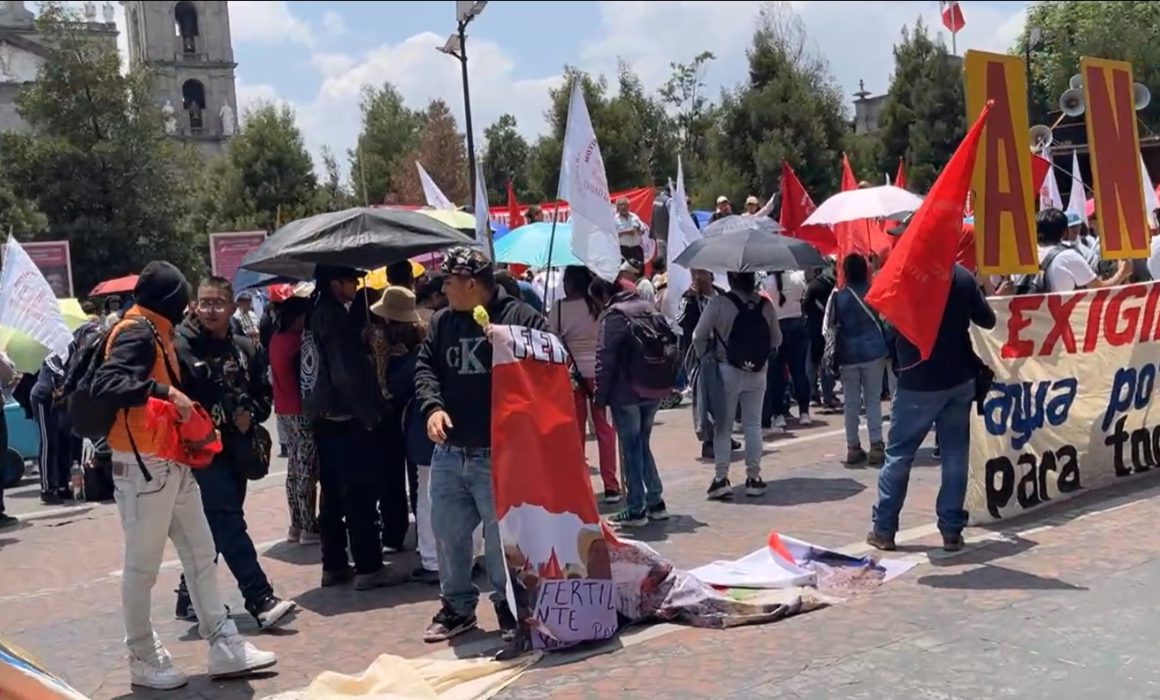 Genera caos marcha de Antorcha Campesina en Toluca; piden apoyo al campo