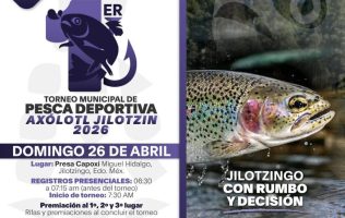 Invita Jilotzingo a torneo de pesca deportiva en presa Capoxi