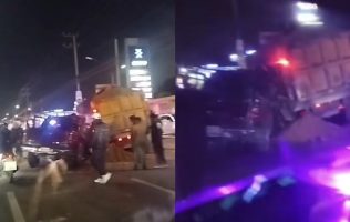 Mueren dos en choque entre camión y camioneta en La Paz